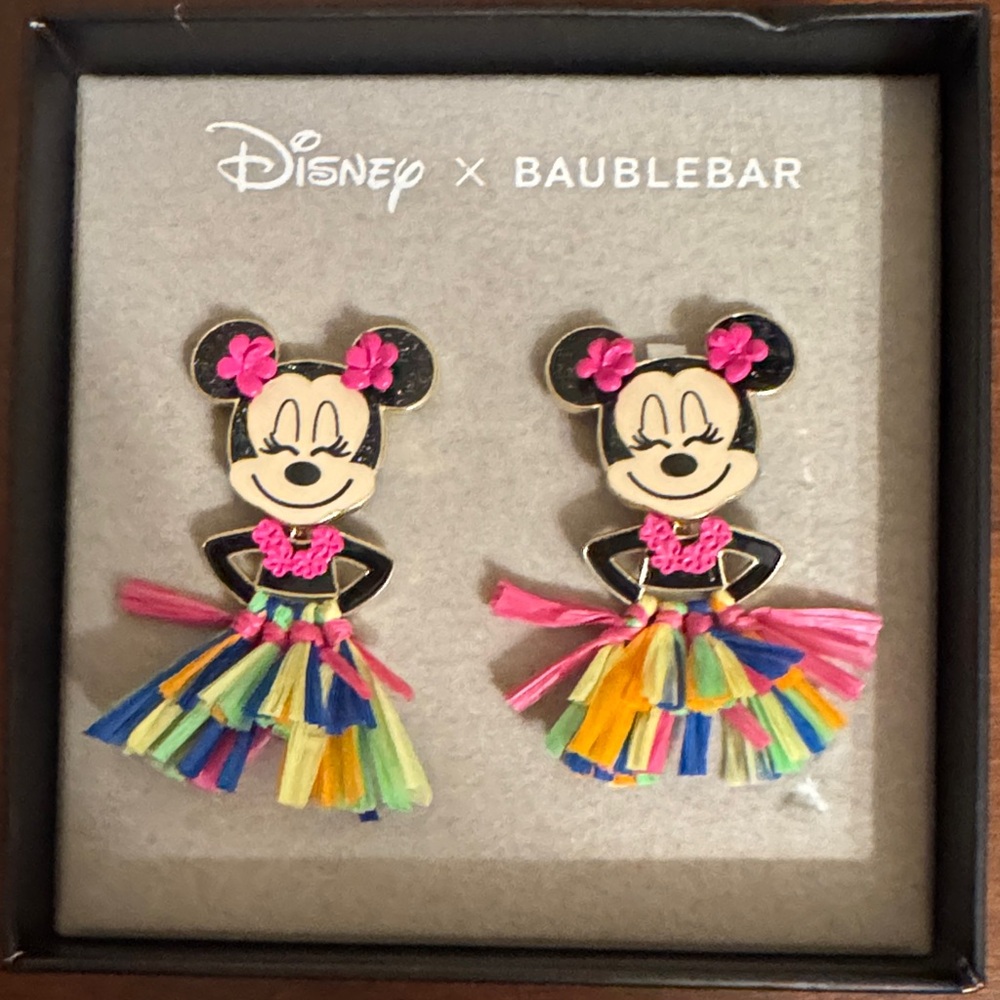 BaubleBar Disney Minnie Mouse Earrings - Multicolor